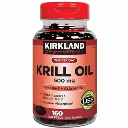 روغن کریل کرکلند 500 میلی گرم 180 عددی